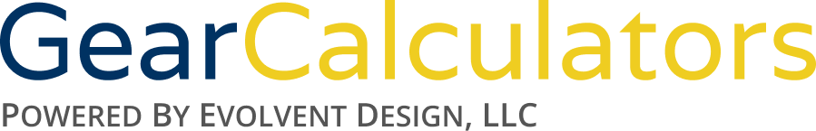 GearCalculators, powered by Evolvent Design, LLC